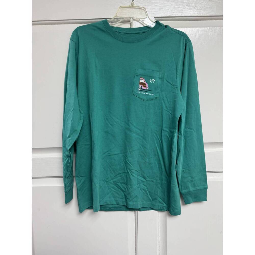 NEW SOUTHERN TIDE women's long sleeve t-shirt in green